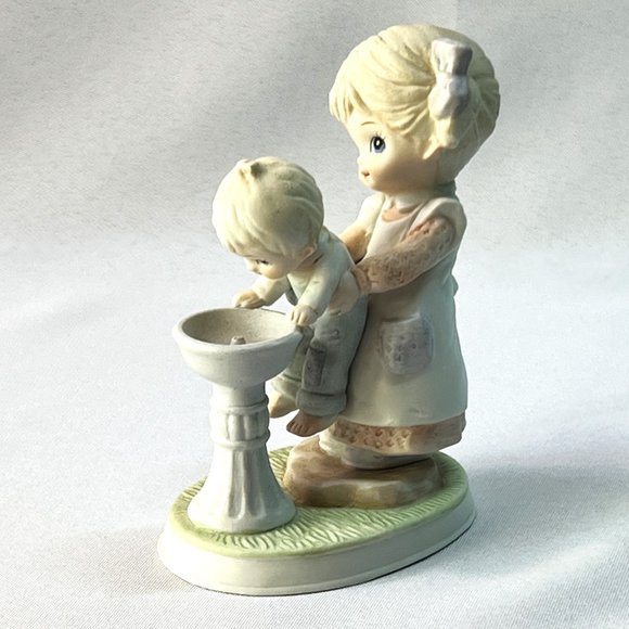 Homco Children Figurines 1706 Vintage Boy & Girl Fountain Teeter Totter TWO Pcs - Picture 3 of 8